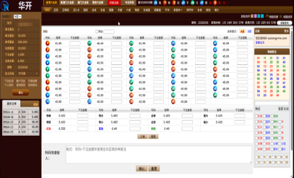 华开环球OA信用盘完美运营版/多盘口多系统+3种投注风格+赔率调控+占成补货+六合私彩